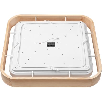 Brilagi - LED stropna svjetiljka s prigušivanjem MANAROLA CUBIC LED/24W/230V 3000-6500K borovina + daljinski upravljač