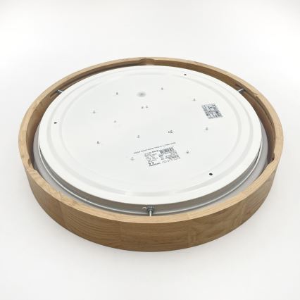 Brilagi - LED stropna svjetiljka MANAROLA PLAIN LED/24W/230V 3000K Ø 41 cm hrast