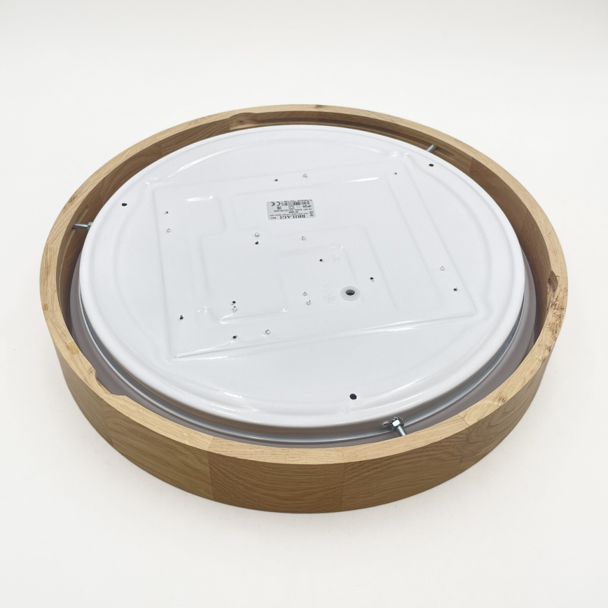 Brilagi - LED stropno svjetlo s mogućnošću prigušivanja MANAROLA SMART LED/24W/230V 3000-6000K Wi-Fi Tuya Beacon Ø 41 cm hrast + daljinski upravljač