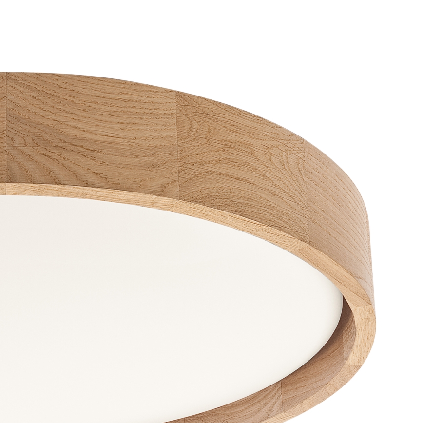 Brilagi - LED stropno svjetlo s mogućnošću prigušivanja MANAROLA SMART LED/24W/230V 3000-6000K Wi-Fi Tuya Beacon Ø 41 cm hrast + daljinski upravljač