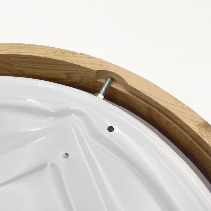 Brilagi - LED stropno svjetlo s mogućnošću prigušivanja MANAROLA SMART LED/24W/230V 3000-6000K Wi-Fi Tuya Beacon Ø 41 cm hrast + daljinski upravljač