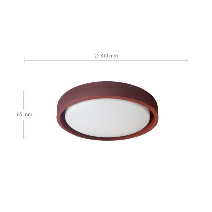 Brilagi - LED stropna svjetiljka MATTEO LED/24W/230V promjer 31 cm crvena