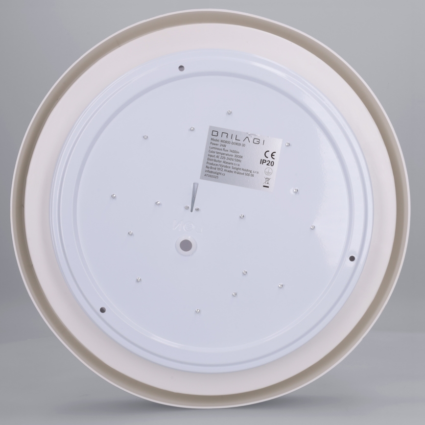 Brilagi - LED stropna svjetiljka MATTEO LED/24W/230V Ø 31 cm crna