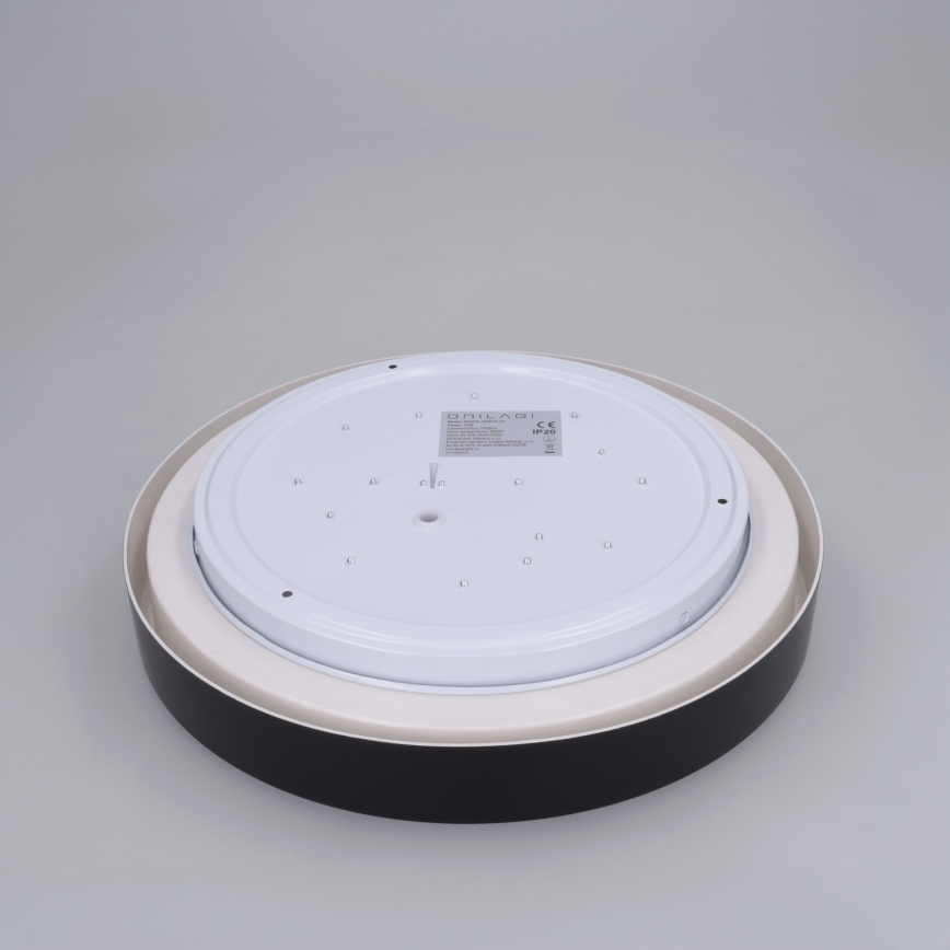 Brilagi - LED stropna svjetiljka MATTEO LED/24W/230V Ø 31 cm crna