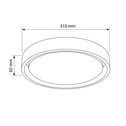 Brilagi - LED stropna svjetiljka MATTEO LED/24W/230V Ø 31 cm zelena