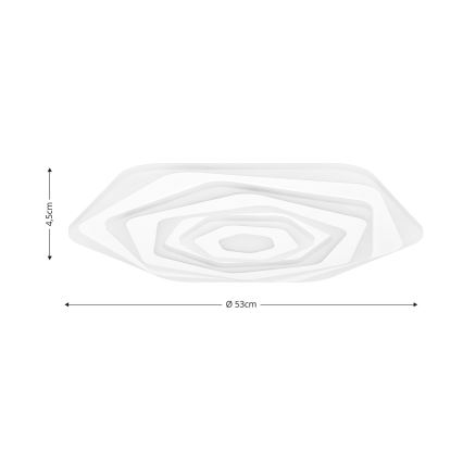 Brilagi - LED stropna svjetiljka s prigušivanjem MODERN LED/85W/230V 2700-6500K promjer 53 cm + daljinski upravljač