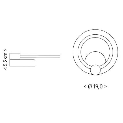 Brilagi - LED stropna svjetiljka MODERN MINI LED/16W/230V 3000/4000/6000K