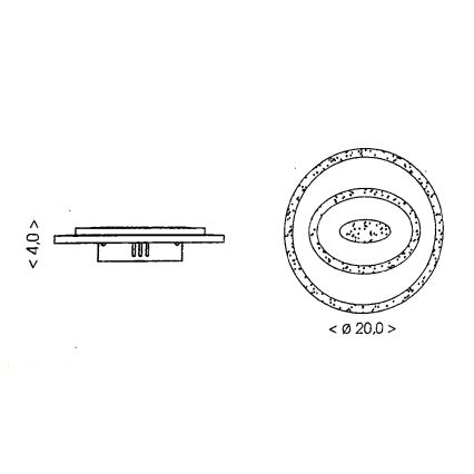 Brilagi - LED stropna svjetiljka MODERN MINI LED/26W/230V 3000/4000/6000K