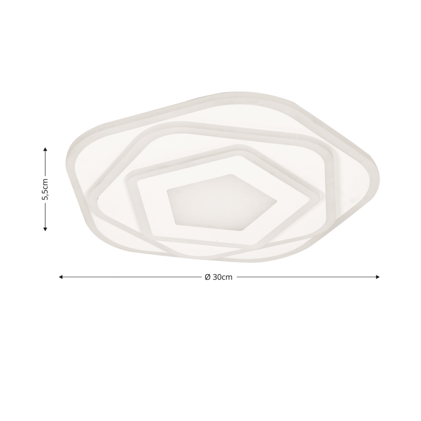 Brilagi - LED Prigušiva stropna svjetiljka MODERN MINI LED/53W/230V 3000/4000/6000K pr. 30 cm + daljinski upravljač