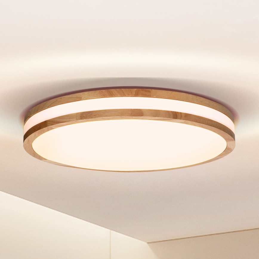 Brilagi - LED Stropna svjetiljka MOLINA LED/24W/230V hrast pr. 29 cm