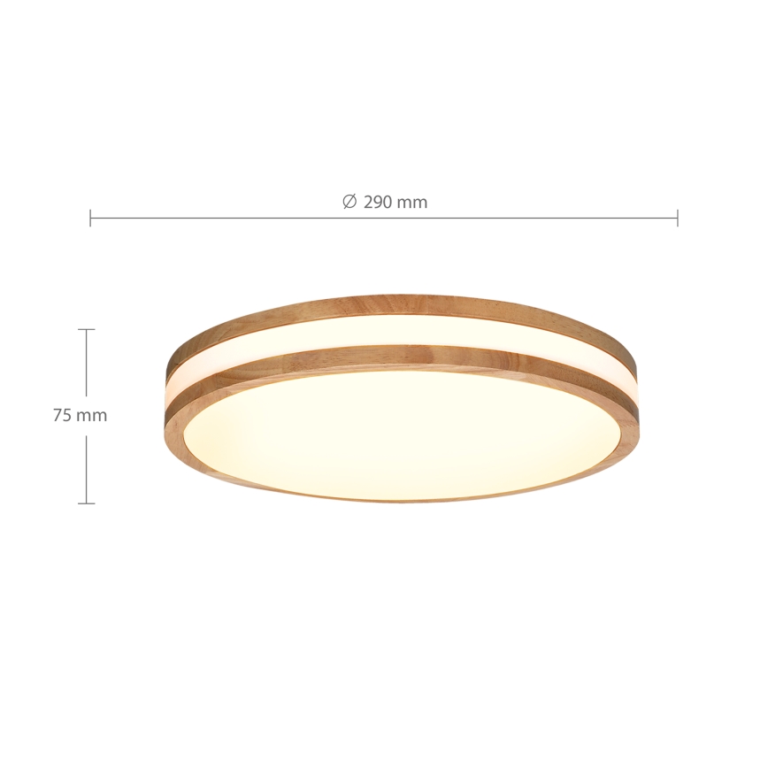 Brilagi - LED Stropna svjetiljka MOLINA LED/24W/230V hrast pr. 29 cm