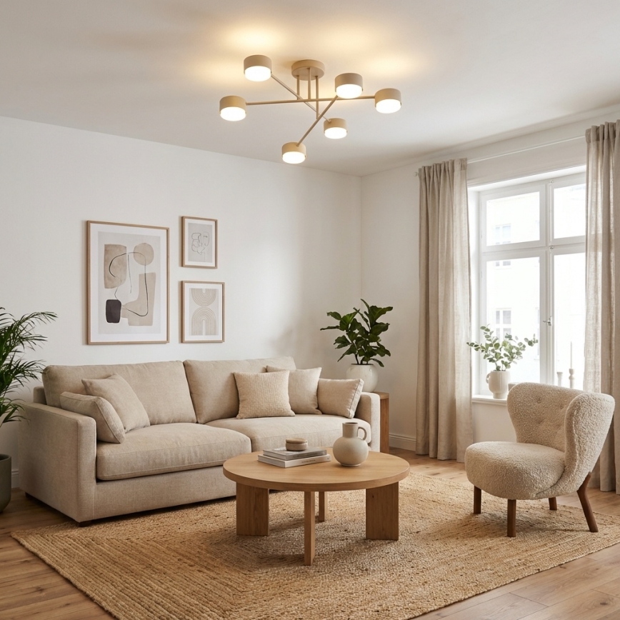 Brilagi - LED stropna svjetiljka MONO 6xGX53/30W/230V bež
