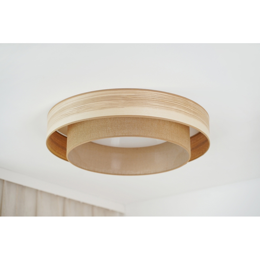 Brilagi - LED Stropna svjetiljka MONTANA BOHO LED/26W/230V pr. 60 cm smeđa