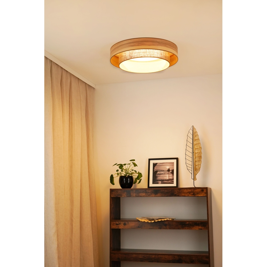 Brilagi - LED Stropna svjetiljka MONTANA BOHO LED/26W/230V pr. 60 cm smeđa