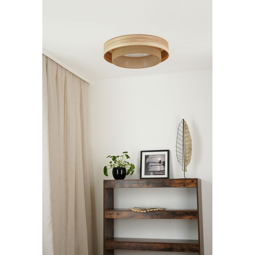 Brilagi - LED Stropna svjetiljka MONTANA BOHO LED/26W/230V pr. 60 cm smeđa