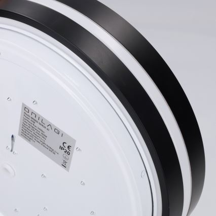 Brilagi - LED stropna svjetiljka NAOMI LED/24W/230V Ø 28,5 cm crna