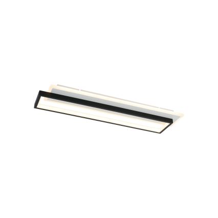 Brilagi - LED prigušivo stropno svjetlo OUTLINE LED/66W/230V 3000-6000K 15x60 cm bijela/crna + daljinski upravljač