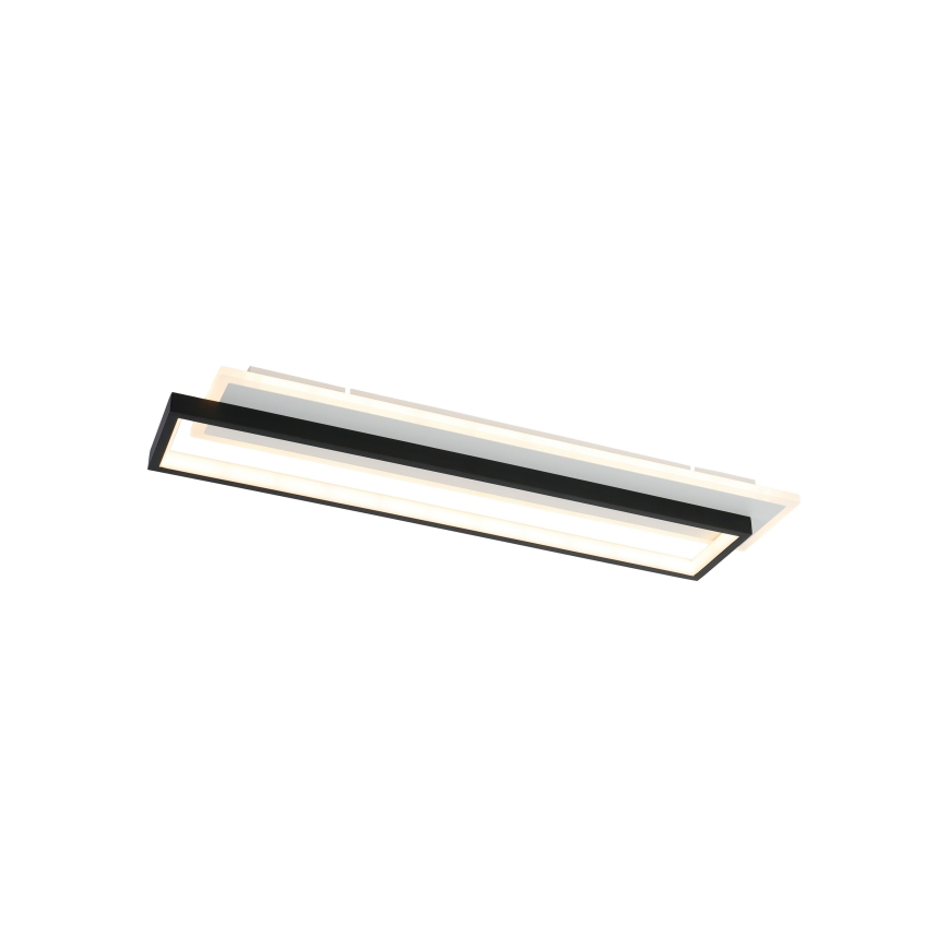 Brilagi - LED prigušivo stropno svjetlo OUTLINE LED/66W/230V 3000-6000K 15x60 cm bijela/crna + daljinski upravljač