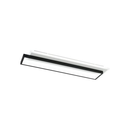 Brilagi - LED prigušivo stropno svjetlo OUTLINE LED/66W/230V 3000-6000K 15x60 cm bijela/crna + daljinski upravljač
