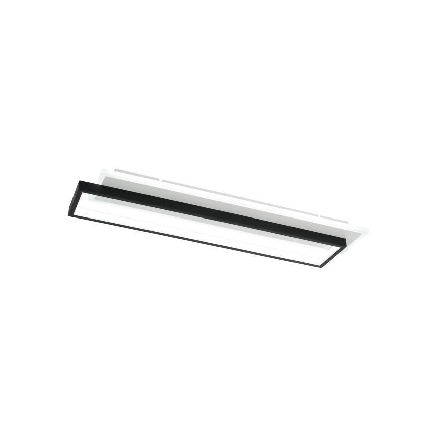Brilagi - LED prigušivo stropno svjetlo OUTLINE LED/66W/230V 3000-6000K 15x60 cm bijela/crna + daljinski upravljač