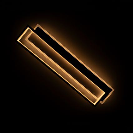 BRILAGI - LED prigušivo stropno svjetlo OUTLINE LED/66W/230V 3000-6000K 15x60 cm bijela/crna + daljinski upravljač