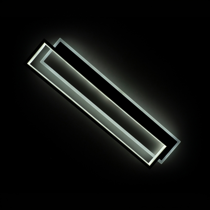 BRILAGI - LED prigušivo stropno svjetlo OUTLINE LED/66W/230V 3000-6000K 15x60 cm bijela/crna + daljinski upravljač
