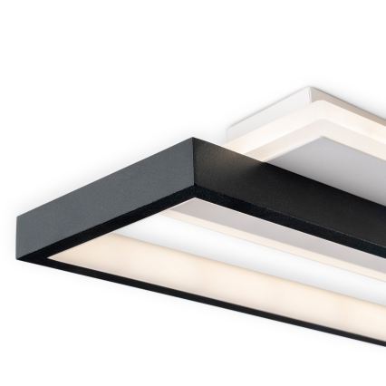 BRILAGI - LED prigušivo stropno svjetlo OUTLINE LED/66W/230V 3000-6000K 15x60 cm bijela/crna + daljinski upravljač