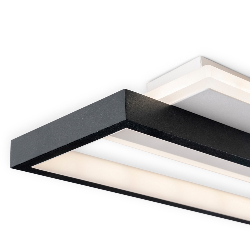BRILAGI - LED prigušivo stropno svjetlo OUTLINE LED/66W/230V 3000-6000K 15x60 cm bijela/crna + daljinski upravljač