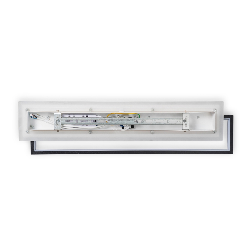 BRILAGI - LED prigušivo stropno svjetlo OUTLINE LED/66W/230V 3000-6000K 15x60 cm bijela/crna + daljinski upravljač