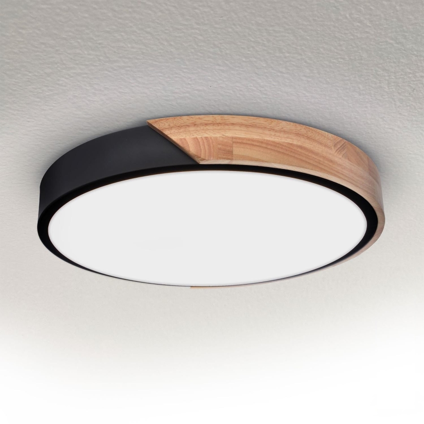 Brilagi - LED Stropna svjetiljka PILANA LED/24W/230V hrast pr. 30 cm