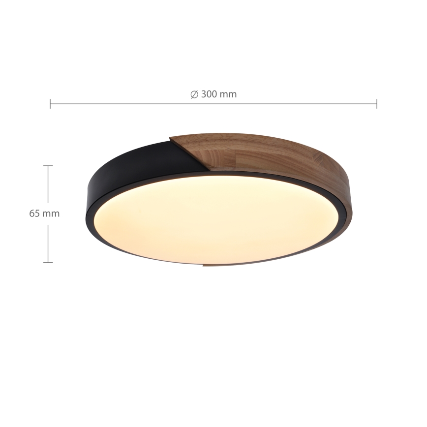 Brilagi - LED Stropna svjetiljka PILANA LED/24W/230V hrast pr. 30 cm