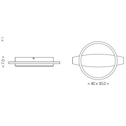Brilagi - LED stropna svjetiljka PLANK LED/16W/230V 4000K 30x40 cm drvo