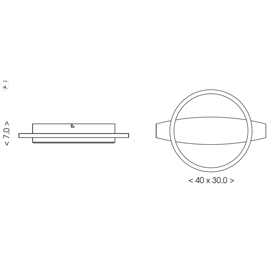 Brilagi - LED stropna svjetiljka PLANK LED/16W/230V 4000K 30x40 cm drvo