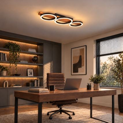 BRILAGI - LED stropna svjetiljka PLANK LED/28W/230V 4000K 25x70 cm drvena