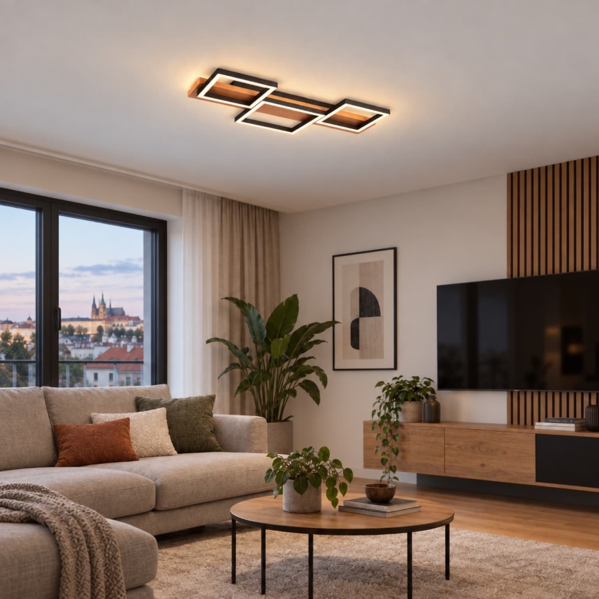 BRILAGI - LED stropna svjetiljka PLANK LED/30W/230V 4000K 34,5x65 cm drvena