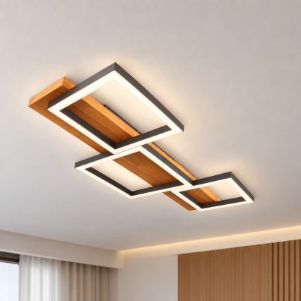 BRILAGI - LED stropna svjetiljka PLANK LED/30W/230V 4000K 34,5x65 cm drvena