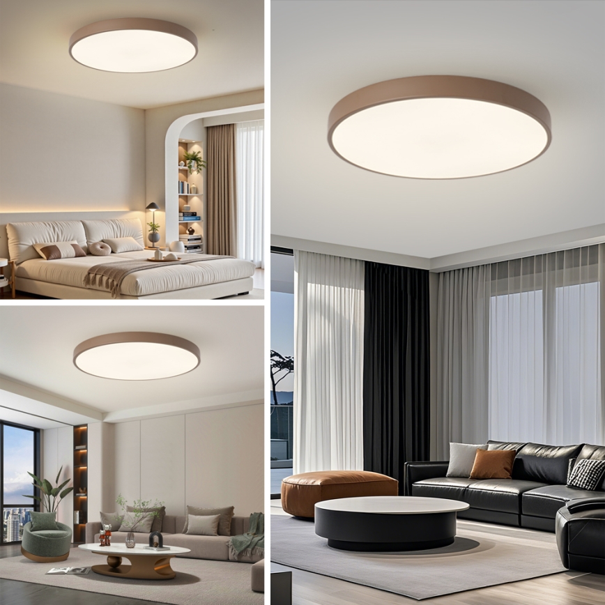 Brilagi - LED stropna svjetiljka POOL LED/100W/230V 3000/4000/6000K promjer 80 cm smeđa