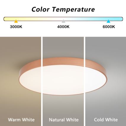 Brilagi - LED stropna svjetiljka POOL LED/100W/230V 3000/4000/6000K Ø 80 cm brončana