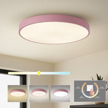 Brilagi - LED stropna svjetiljka POOL LED/100W/230V 3000/4000/6000K Ø 80 cm ružičasta