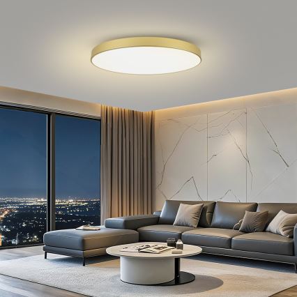 Brilagi - LED stropna svjetiljka POOL LED/128W/230V 3000/4000/6000K Ø 100 cm zlatna