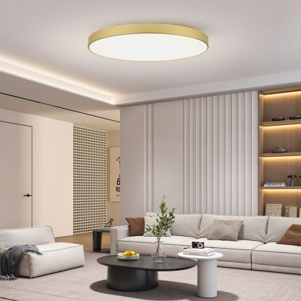 Brilagi - LED stropna svjetiljka POOL LED/180W/230V 3000/4500/6000K Ø 120 cm zlatna