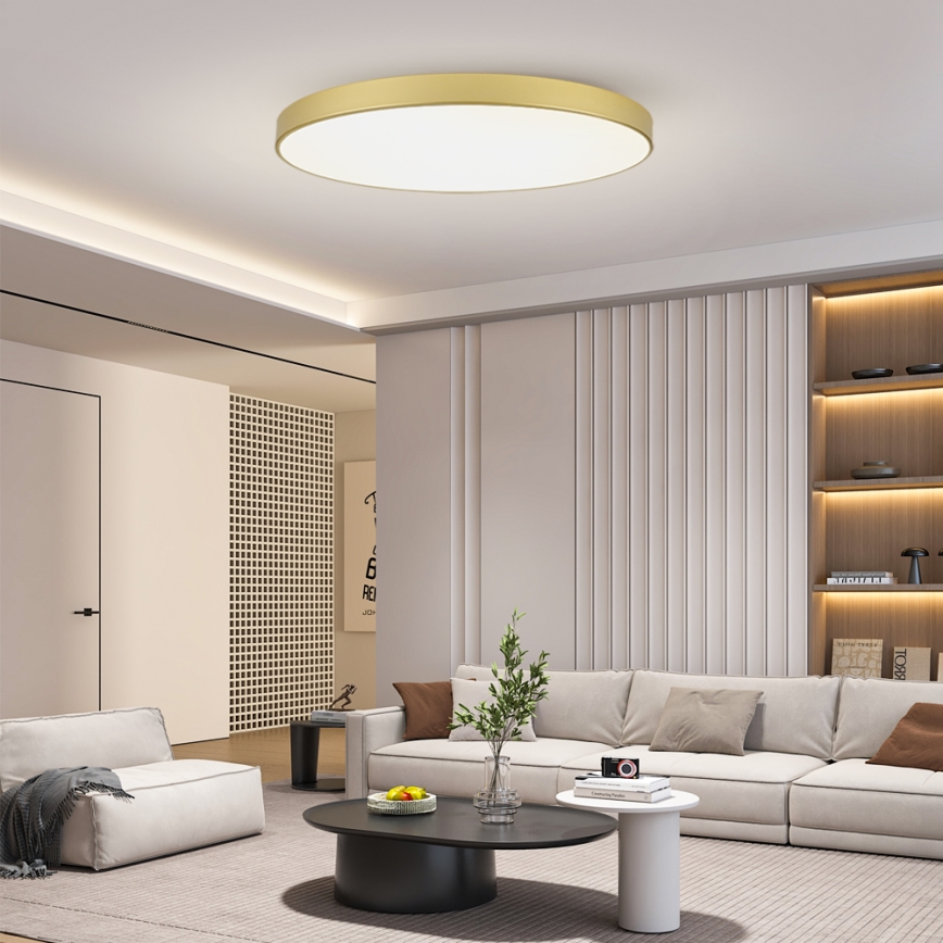 Brilagi - LED stropna svjetiljka POOL LED/180W/230V 3000/4500/6000K Ø 120 cm zlatna