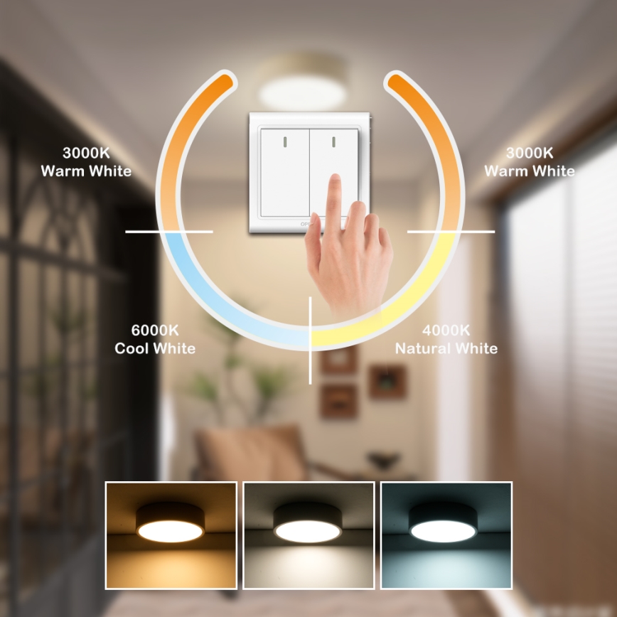 Brilagi - LED stropno svjetlo POOL LED/18W/230V 3000/4500/6000K prom. 20 cm bež