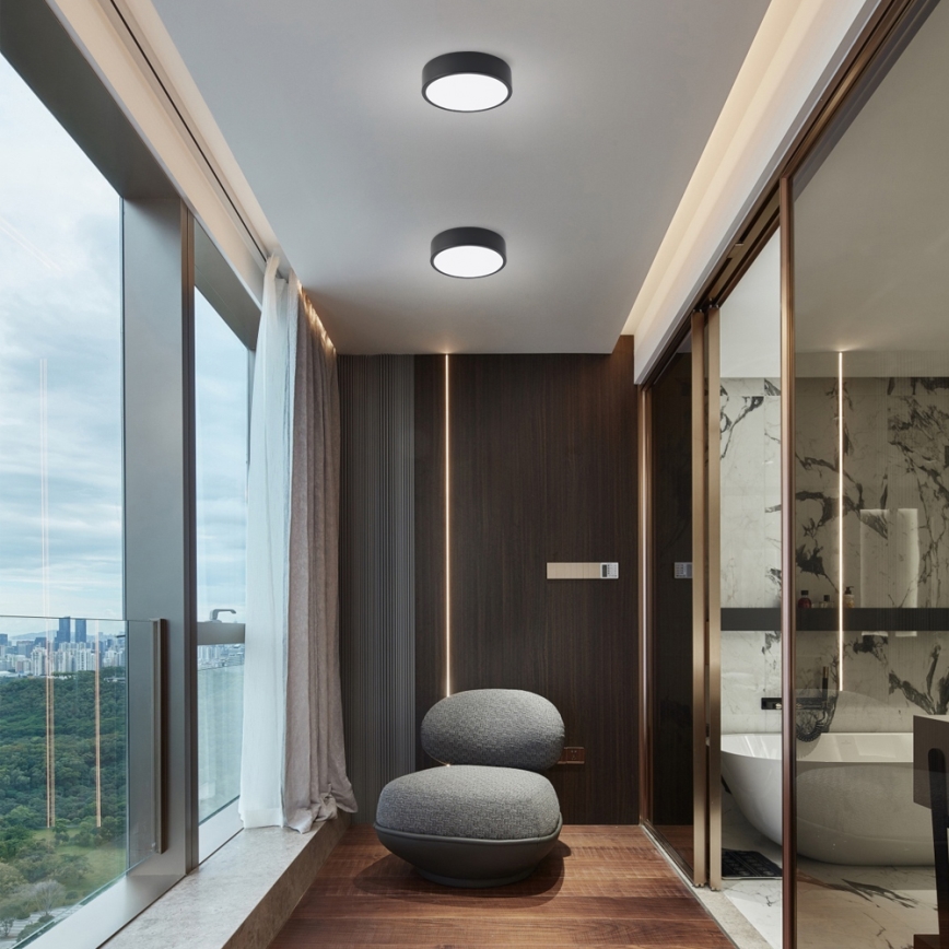 Brilagi - LED stropna svjetiljka POOL LED/18W/230V 3000/4500/6000K promjer 20 cm crna