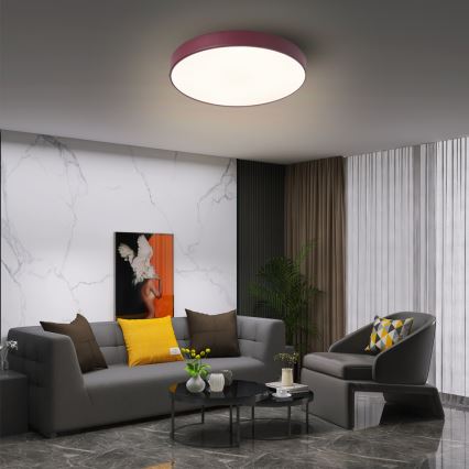 Brilagi - LED stropna svjetiljka POOL LED/36W/230V 3000/4000/6000K prom. 30 cm bordo