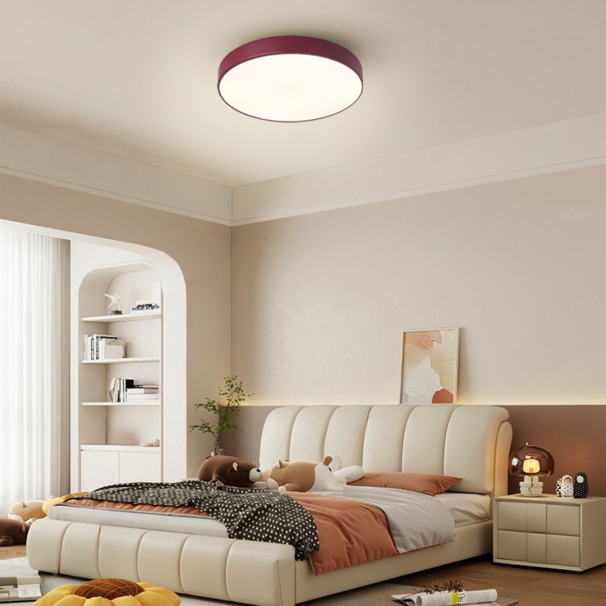 Brilagi - LED stropna svjetiljka POOL LED/36W/230V 3000/4000/6000K prom. 30 cm bordo