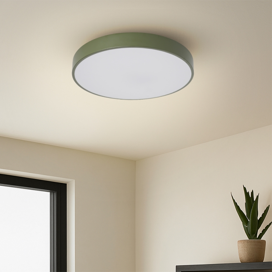 Brilagi - LED stropna svjetiljka POOL LED/36W/230V 3000/4000/6000K Ø 30 cm zelena