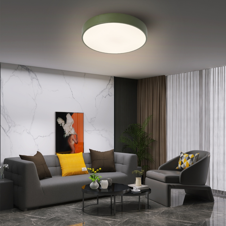 Brilagi - LED stropna svjetiljka POOL LED/36W/230V 3000/4000/6000K Ø 30 cm zelena