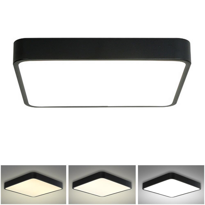 Brilagi - LED Stropna svjetiljka POOL LED/36W/230V 3000/4500/6000K 40x40 cm crna