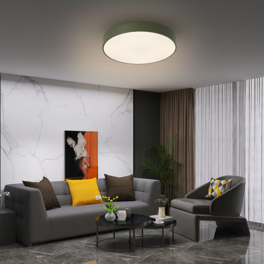 Brilagi - LED stropna svjetiljka POOL LED/48W/230V 3000/4000/6000K promjer 40 cm zelena